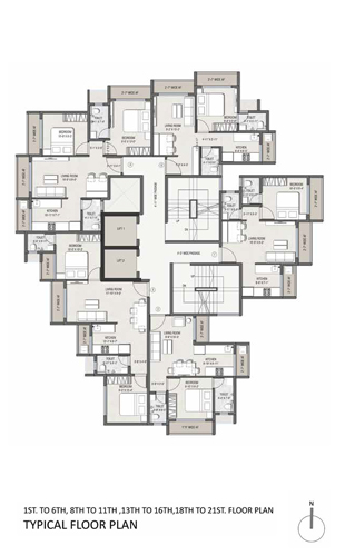 Nakshatra Nirvana Floor Plan 1C